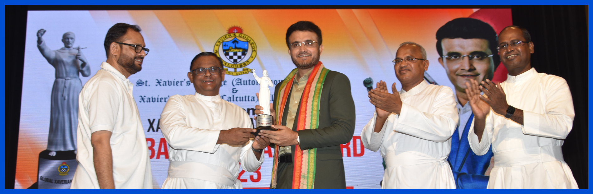 Global Xaverian Award to the Maharaja of Cricket, Xaverian Sourav Ganguly